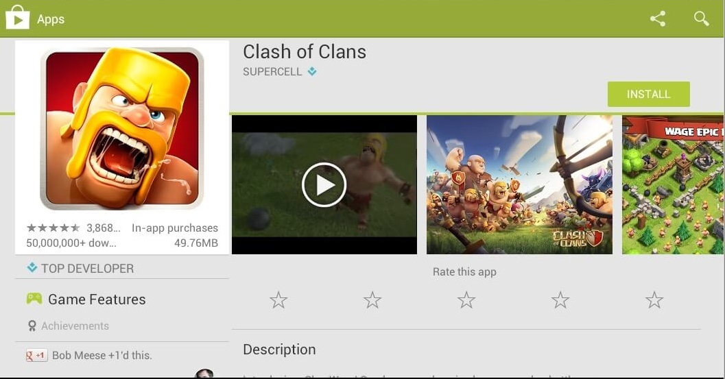 Clash Of Clans For Windows Phone 8.1 Free Download